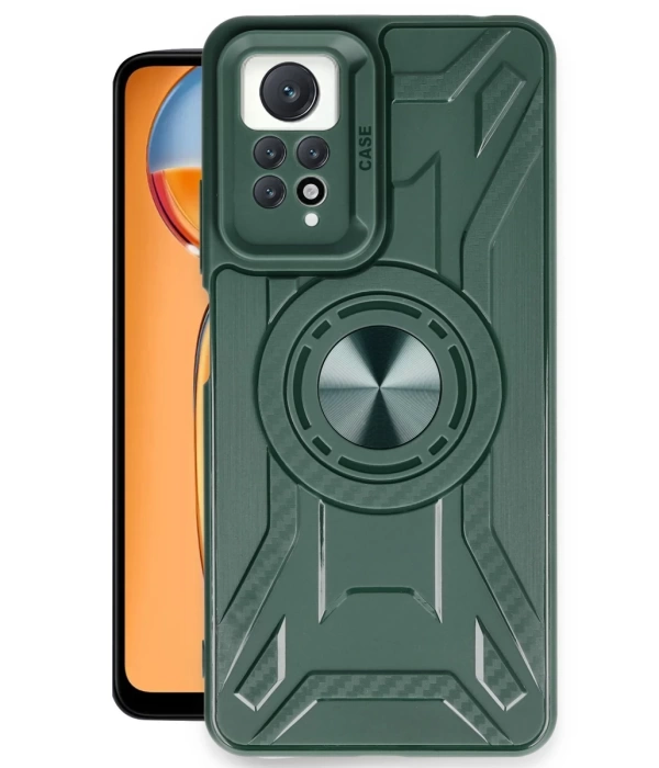 Newface Xiaomi Redmi Note 12 Pro 4G Kılıf Lincoln Silikon - Koyu Yeşil