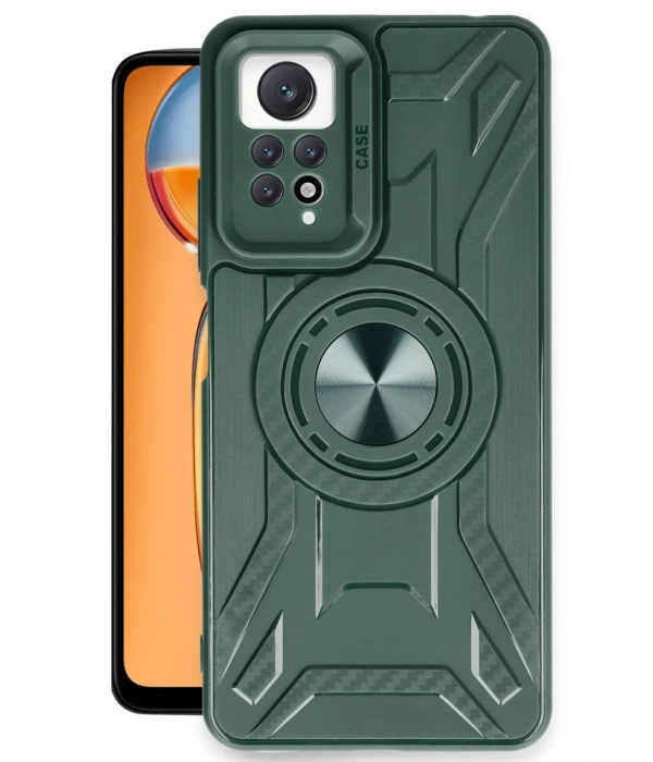 Newface Xiaomi Redmi Note 12 Pro 4G Kılıf Lincoln Silikon - Koyu Yeşil