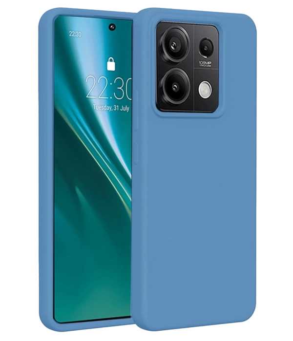 Newface Xiaomi Redmi Note 13 4G Kılıf First Silikon - Mavi