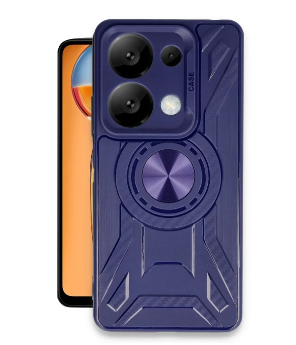 Newface Xiaomi Redmi Note 13 4G Kılıf Lincoln Silikon - Lacivert