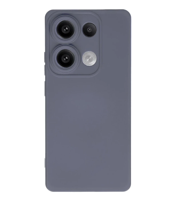 Newface Xiaomi Redmi Note 13 4G Kılıf Nano içi Kadife Silikon - Gri