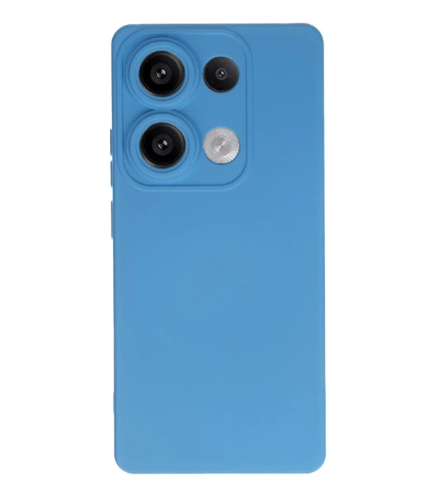 Newface Xiaomi Redmi Note 13 4G Kılıf Nano içi Kadife Silikon - Mavi