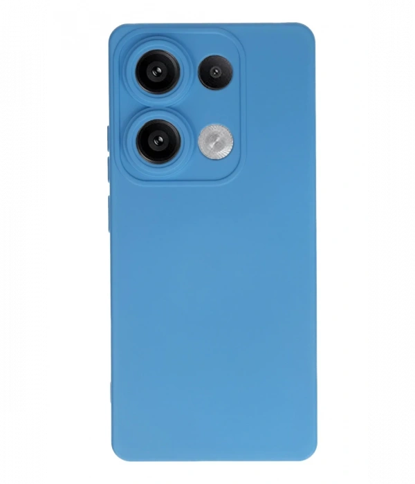 Newface Xiaomi Redmi Note 13 4G Kılıf Nano içi Kadife Silikon - Mavi