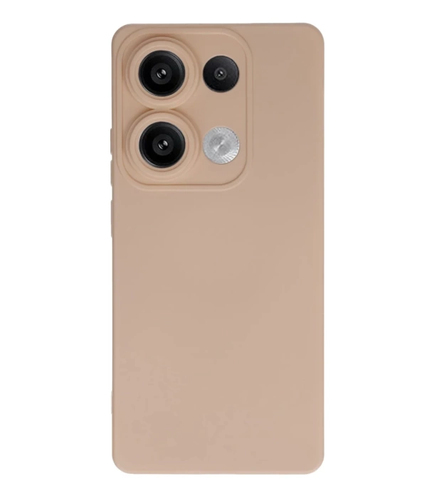 Newface Xiaomi Redmi Note 13 4G Kılıf Nano içi Kadife Silikon - Pudra