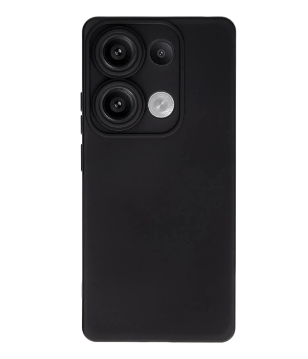 Newface Xiaomi Redmi Note 13 4G Kılıf Nano içi Kadife Silikon - Siyah
