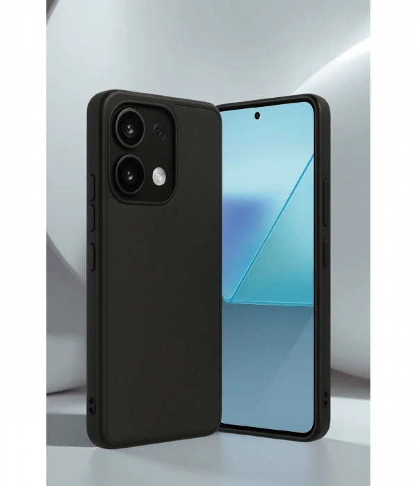 Newface Xiaomi Redmi Note 13 Pro 4G Kılıf Aras Deri Kapak - Siyah