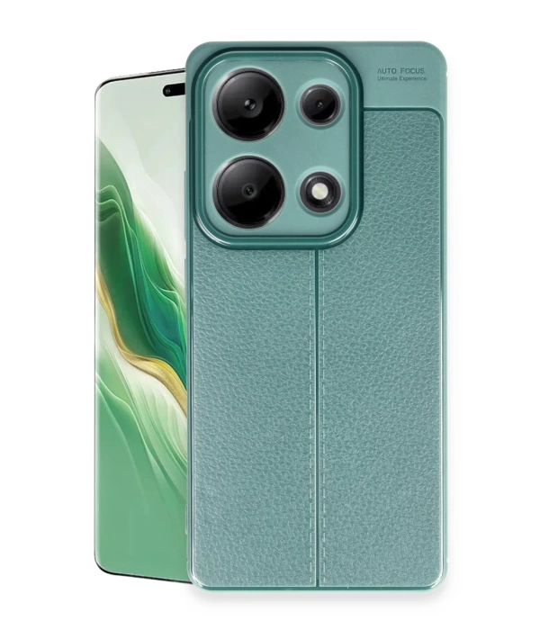 Newface Xiaomi Redmi Note 13 Pro 4G Kılıf Auto Focus Kapak - Koyu Yeşil