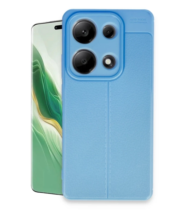 Newface Xiaomi Redmi Note 13 Pro 4G Kılıf Auto Focus Kapak - Mavi