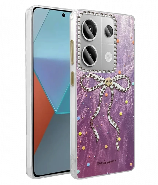 Joy Tekno Xiaomi Redmi Note 13 Pro 4G Kılıf Blade Aynalı Desenli Kapak