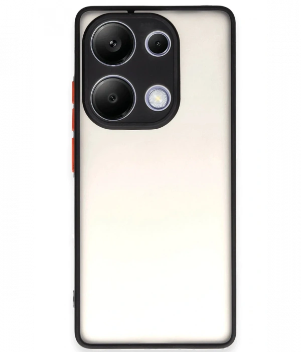 Newface Xiaomi Redmi Note 13 Pro 4G Kılıf Montreal Silikon Kapak - Siyah