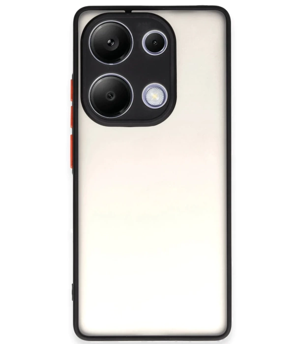 Newface Xiaomi Redmi Note 13 Pro 4G Kılıf Montreal Silikon Kapak - Siyah