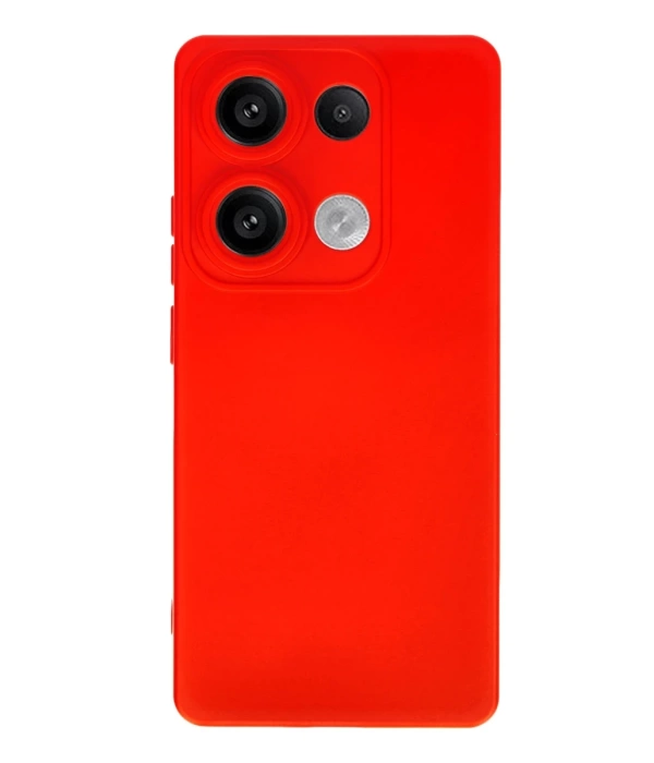 Newface Xiaomi Redmi Note 13 Pro 4G Kılıf Nano içi Kadife Silikon - Kırmızı