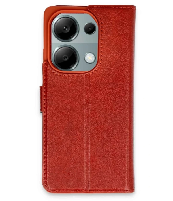 Newface Xiaomi Redmi Note 13 Pro 4G Kılıf Trend S Plus Kapaklı Kılıf - Kırmızı
