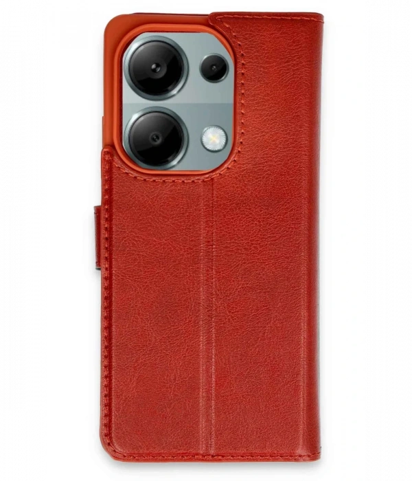 Newface Xiaomi Redmi Note 13 Pro 4G Kılıf Trend S Plus Kapaklı Kılıf - Kırmızı