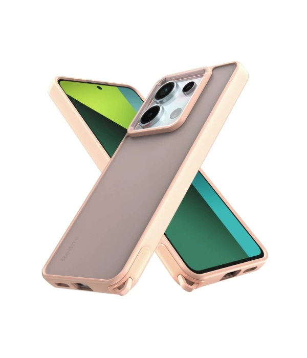 Newface Xiaomi Redmi Note 13 Pro 5G Kılıf Elegant Kapak - Pudra