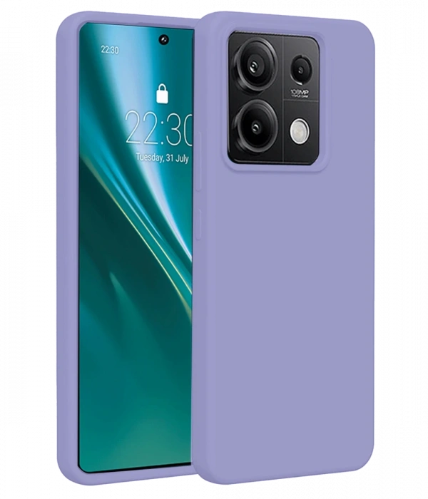 Newface Xiaomi Redmi Note 13 Pro 5G Kılıf First Silikon - Lila