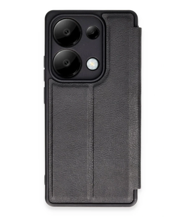 Newface Xiaomi Redmi Note 13 Pro 5G Kılıf Flip Cover - Siyah