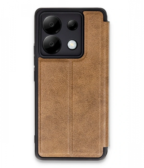 Newface Xiaomi Redmi Note 13 Pro 5G Kılıf Flip Cover - Taba