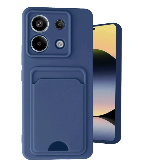 Newface Xiaomi Redmi Note 13 Pro 5G Kılıf Kelvin Kartvizitli Silikon - Lacivert