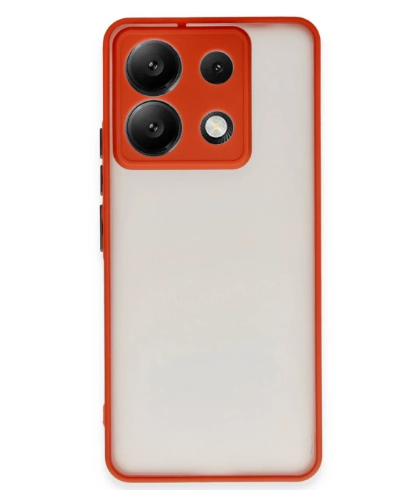 Newface Xiaomi Redmi Note 13 Pro 5G Kılıf Montreal Silikon Kapak - Kırmızı