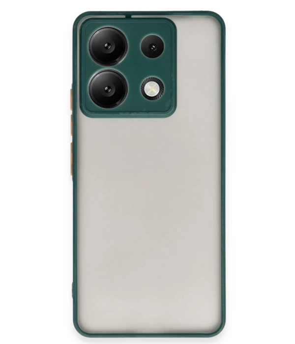 Newface Xiaomi Redmi Note 13 Pro 5G Kılıf Montreal Silikon Kapak - Yeşil