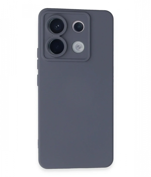 Newface Xiaomi Redmi Note 13 Pro 5G Kılıf Nano içi Kadife Silikon - Gri