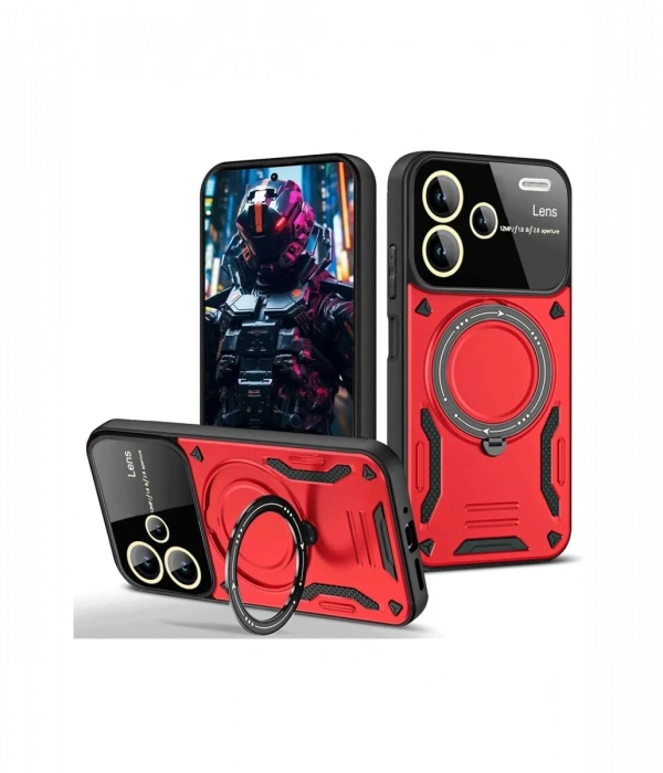 Newface Xiaomi Redmi Note 13 Pro Plus Joy Lens Standlı Kapak