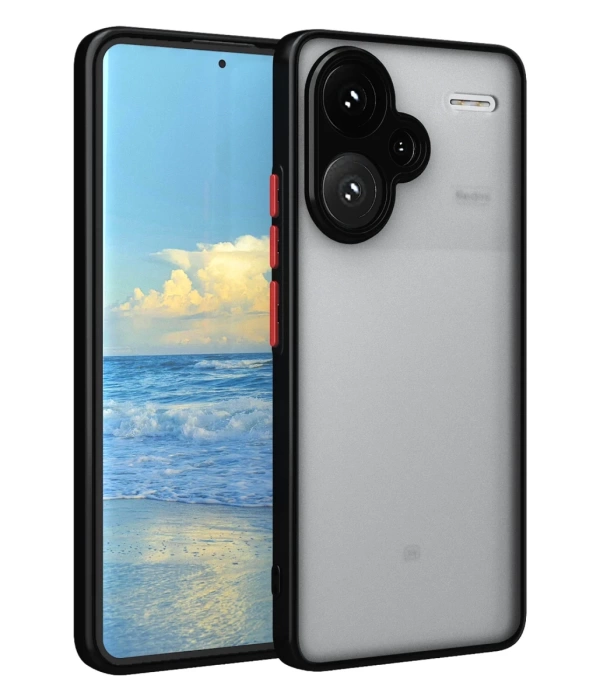 Newface Xiaomi Redmi Note 13 Pro Plus Kılıf Montreal Silikon Kapak - Siyah