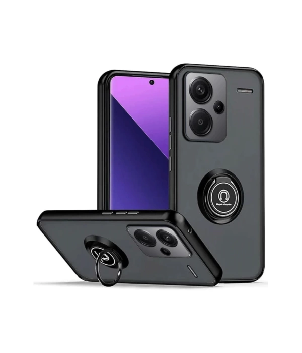 Newface Xiaomi Redmi Note 13 Pro Plus Kılıf Montreal Yüzüklü Silikon Kapak