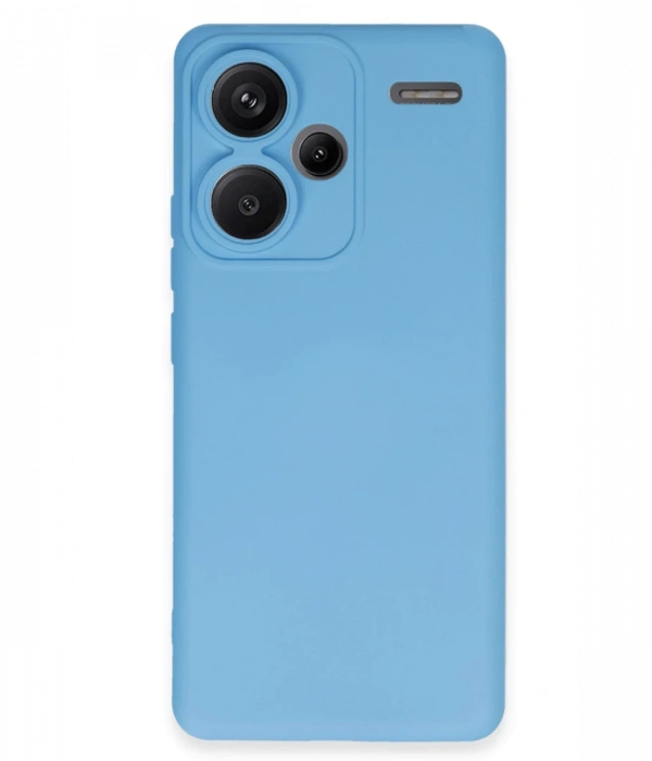 Newface Xiaomi Redmi Note 13 Pro Plus Kılıf Nano içi Kadife Silikon - Mavi