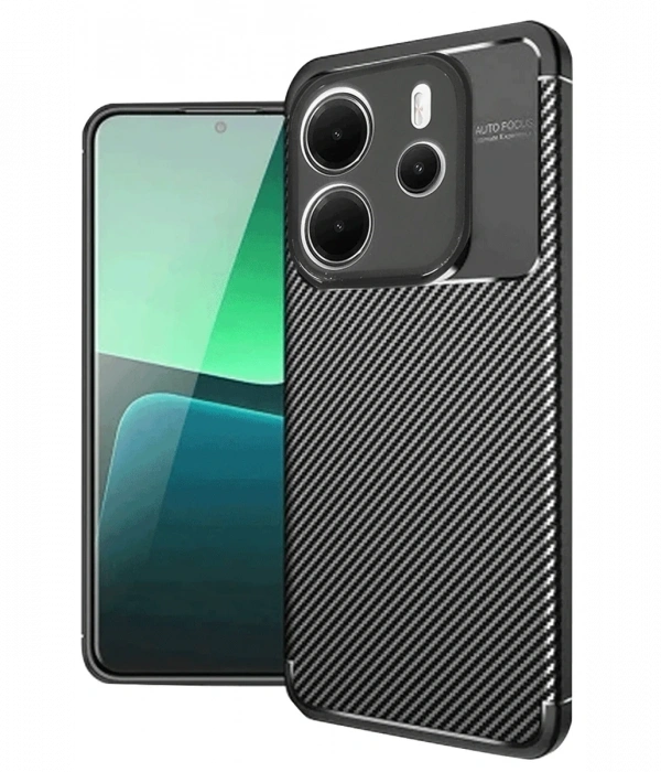 Newface Xiaomi Redmi Note 14 4G Kılıf Auto Focus Karbon Kapak