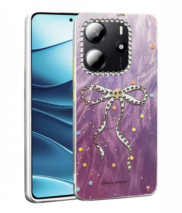Newface Xiaomi Redmi Note 14 4G Kılıf Blade Aynalı Desenli Kapak