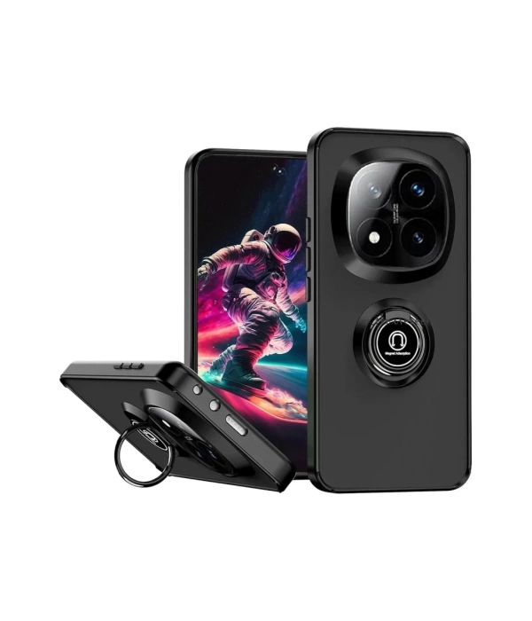 Newface Xiaomi Redmi Note 14 Pro 4G Kılıf Montreal Yüzüklü Silikon Kapak