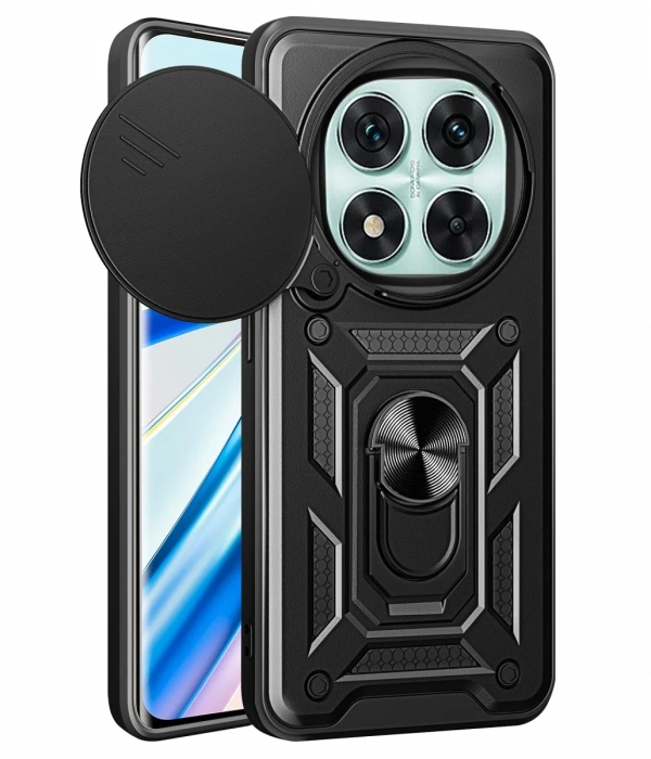 Newface Xiaomi Redmi Note 14 Pro 4G Kılıf Pars Lens Yüzüklü Silikon