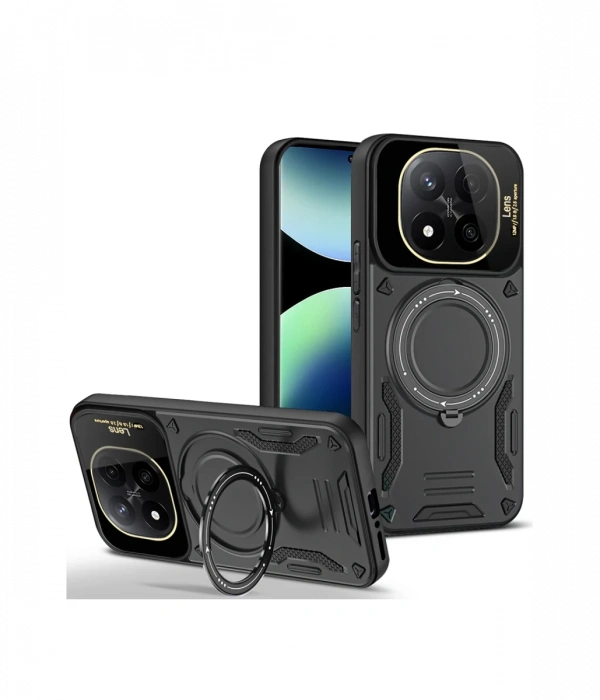 Newface Xiaomi Redmi Note 14 Pro 5G Kılıf Joy Lens Standlı Kapak