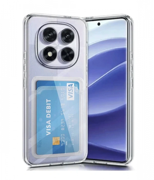 Xiaomi Redmi Note 14 Pro 5G Kılıf Kart Şeffaf Silikon - Şeffaf