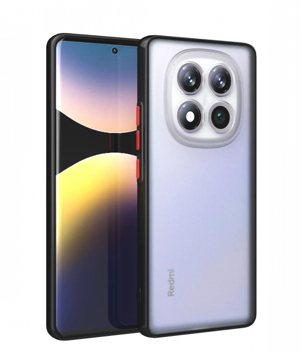 Newface Xiaomi Redmi Note 14 Pro Plus Kılıf Montreal Silikon Kapak - Siyah