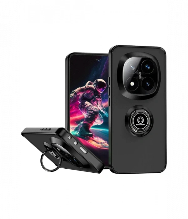Newface Xiaomi Redmi Note 14 Pro Plus Kılıf Montreal Yüzüklü Silikon Kapak