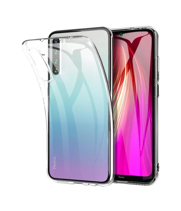 Newface Xiaomi Redmi Note 8 Kılıf Lüx Şeffaf Silikon