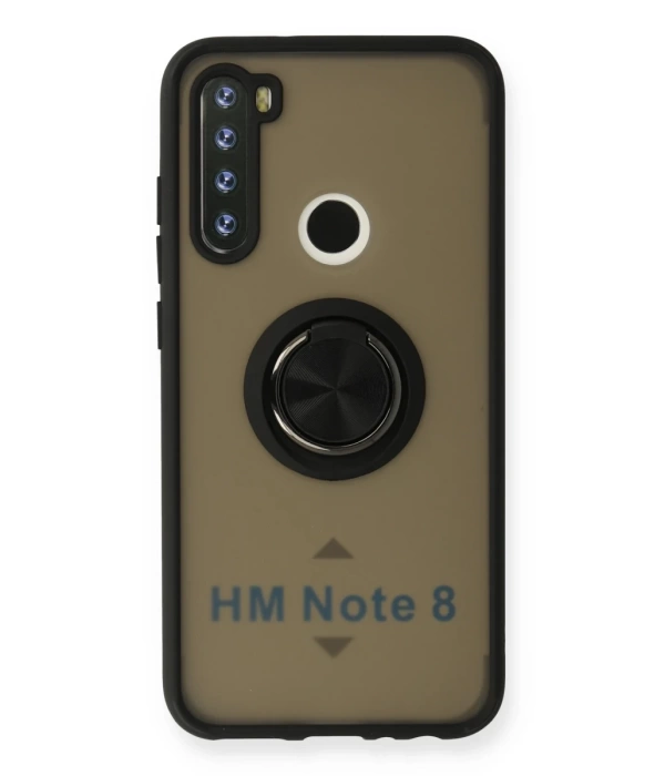 Newface Xiaomi Redmi Note 8 Kılıf Montreal Yüzüklü Silikon Kapak