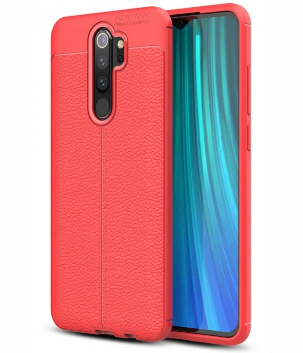 Newface Xiaomi Redmi Note 8 Pro Kılıf Auto Focus Kapak - Kırmızı