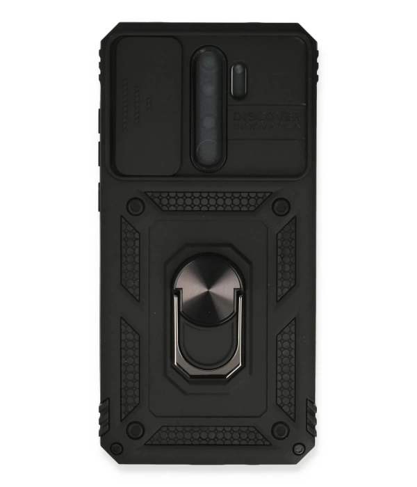 Newface Xiaomi Redmi Note 8 Pro Kılıf Pars Lens Yüzüklü Silikon