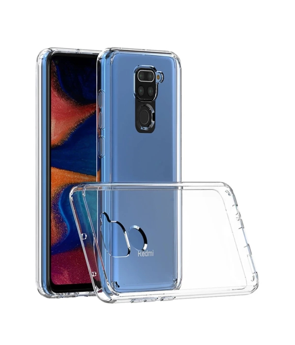 Newface Xiaomi Redmi Note 9 Kılıf Lüx Şeffaf Silikon - Şeffaf
