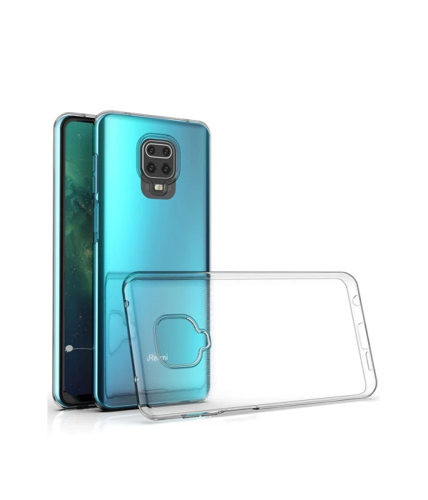 Newface Xiaomi Redmi Note 9 Pro Kılıf Lüx Şeffaf Silikon - Şeffaf