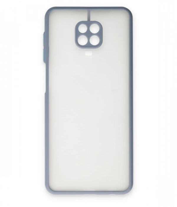 Xiaomi Redmi Note 9 Pro Kılıf Montreal Silikon Kapak - Gri