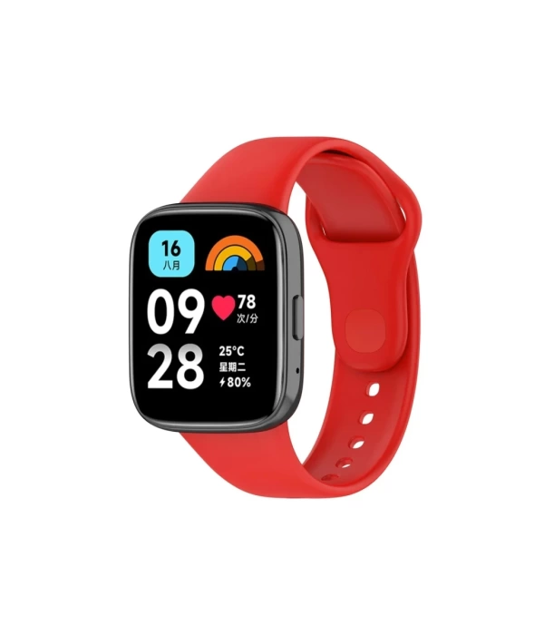 Newface Xiaomi Redmi Watch 3 Active Klasik Kordon - Kırmızı