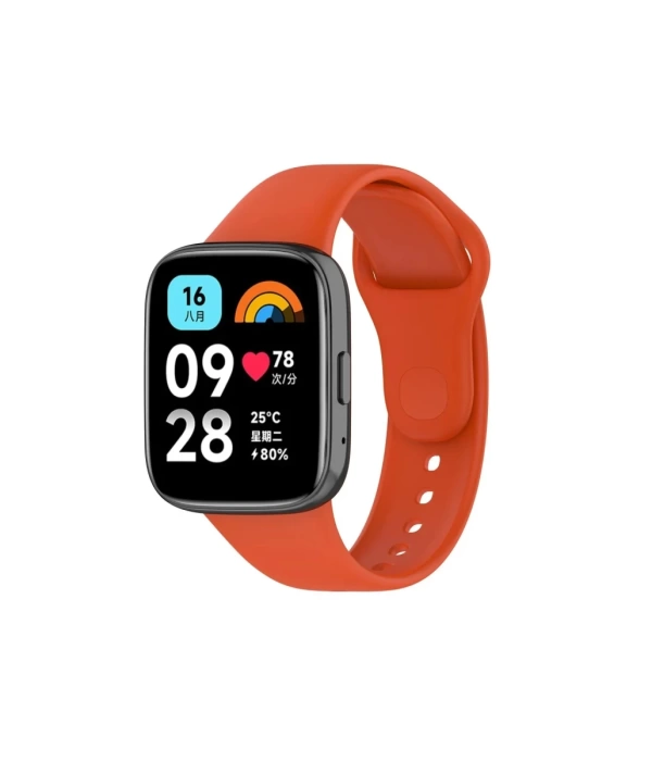 Newface Xiaomi Redmi Watch 3 Active Klasik Kordon - Turuncu