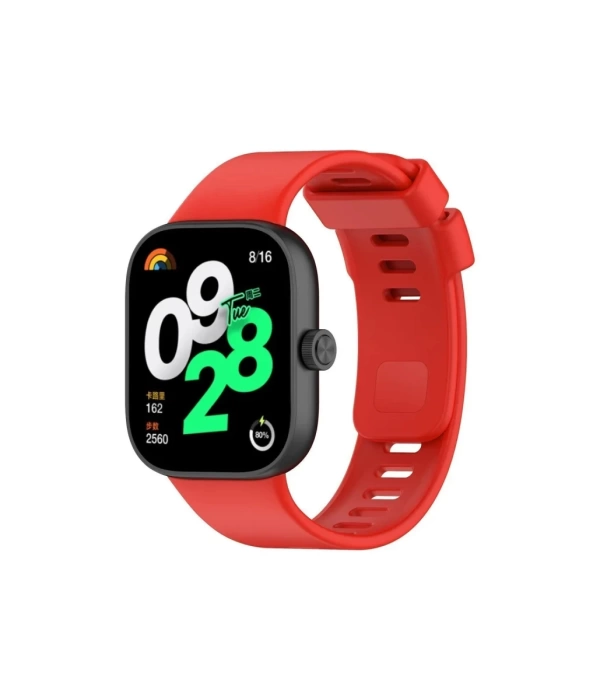 Newface Xiaomi Redmi Watch 4 Klasik Kordon - Kırmızı