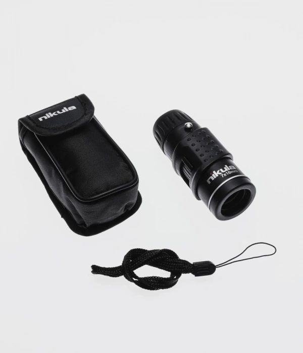 Nıkula 7x18  Avuç Içi  Kauçuk Kaplamalı Hd Optik, Cepte Taşınan Mini Monoküler Dürbün