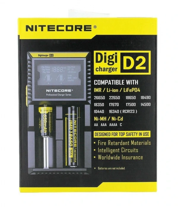 Nitecore D2 Digi Charger Li-ion / Nı-cd / Nı-mh / Lifepo4 Dijital Pil Şarj Cihazı